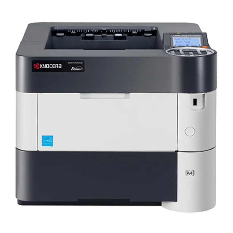 Kyocera ECOSYS P3055dn, a4 monochrome workgroup printer, front view