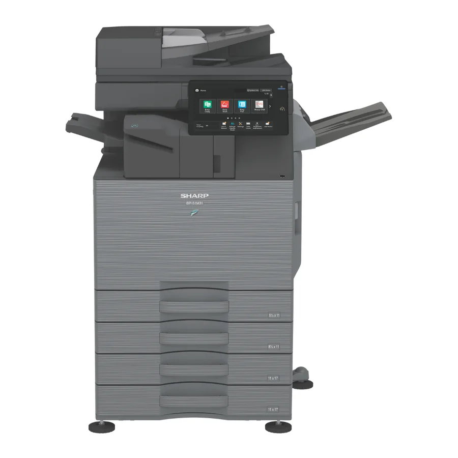 Sharp BP-51M26, a3 monochrome workgroup multifunction, front view