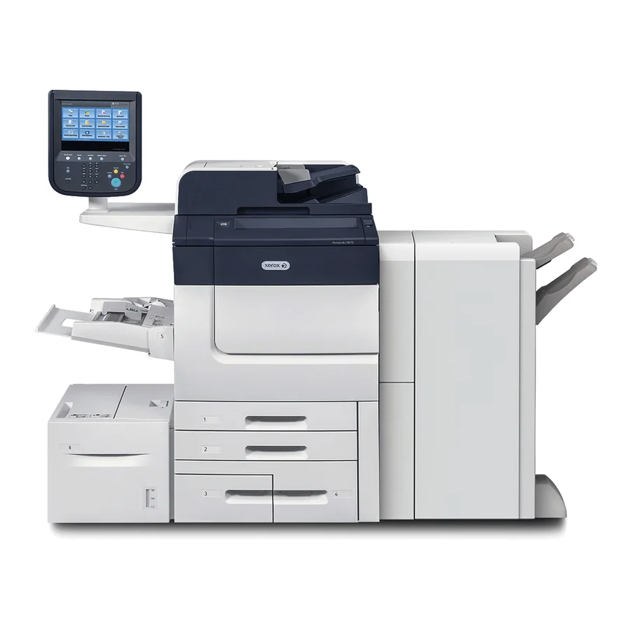 Xerox PrimeLink C9065/C9070, color light production press, front view